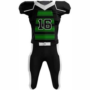 Conjunto de Uniforme de Fútbol Americano de Manga Corta Transpirable de Sublimación Personalizada de Alta Calidad, Conjunto de Pantalones y Jersey de Poliéster - Product Image 2