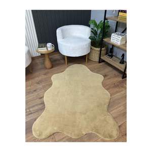 Alfombra de felpa de piel suave asimétrica Serie de alfombrillas de cocina de Puff - Product Image 3