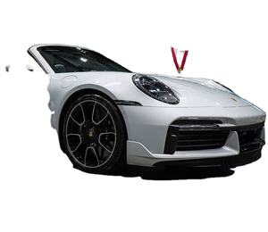 Sparkling White Used 2024 911 Turbo S Cabriolet AWD Alloy Wheels Leather Seats Navigation System Remote <b>Start</b> Left Dark - Product Image 1