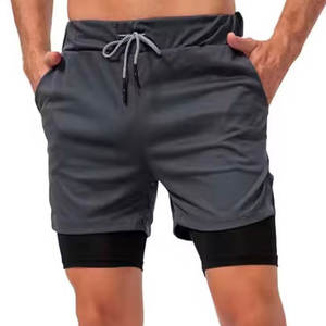 Pantalones Cortos Deportivos para Hombre, de Secado Rápido, Transpirables, para Gimnasio, Correr, con Cordón en la Cintura - Product Image 1