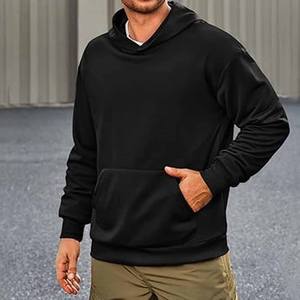 เสื้อมีฮู้ดแบบสวมหัวสำหรับผู้ชายเสื้อฮู้ดผู้ชายระบายอากาศได้ดีวัสดุที่ดีที่สุดทำจากชุดเดรสกีฬาสไตล์ไม่ซ้ำใคร - Product Image 4