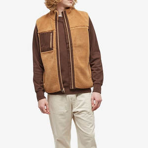 Cálido Chaleco de lana al aire libre con logotipo personalizado impresión bordado invierno chaqueta sin mangas moda OEM ODM fabricante - Product Image 5