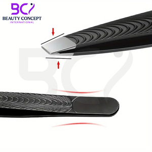 Pinzas para Cejas de Acero Inoxidable Duradero de Color Negro con Punta Inclinada, Estilo Clásico, Nuevas y Modernas, Multiusos para un Depilado Perfecto - Product Image 5