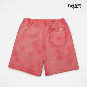 Shorts de bain pour hommes haut de gamme en Spandex/Polyester, écologiques, blancs, effet délavé, coupe droite, séchage rapide, respirants, service OEM - Product Image 2