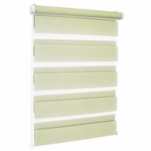 Persianas Verticales BOJANEK ROLLER ZEBRA Dreamy, Persianas Día y Noche, Tela de Poliéster, Uso en el Hogar y la Oficina, Color VERDE, Personalizables - Product Image 1