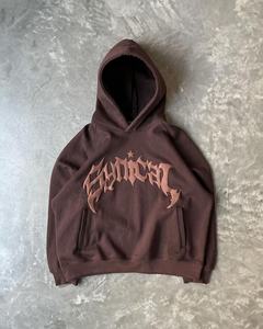 High Street Sweat à capuche homme 100% coton épais tissu bouffant imprimé goutte épaule hiver saison XS taille - Product Image 2