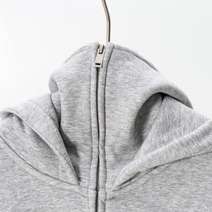 Fabricants de sweats à capuche personnalisés Sports d'hiver Sweat à capuche zippé Coupe-vent Polaire lestée Veste à capuche zippée surdimensionnée - Product Image 3