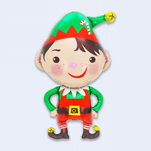 Globo de Navidad con diseño de elfo, 59 x 98,5 cm, decoración navideña, paquete de 12 unidades - Product Image 1