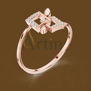 18K Infinity <b>ring</b> with Hindi <b>name</b> engraving - Product Image 1