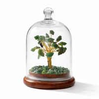 Arbre de vie en cristal des sept chakras, fait à la main, avec dôme en verre, coffret cadeau, guérison spirituelle, décoration de maison et de bureau, énergie positive