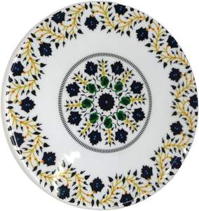 Brown Wooden Chakla Belan <b>Set</b> with Floral Print-Eco-Friendly <b>Microwave</b> Safe Rolling Pins & Pastry Boards - Product Image 2