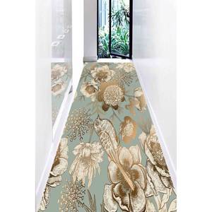 Alfombra con Diseño de Pájaro Dorado y Flores: Alfombra Decorativa Antideslizante, Alfombra Suave No Tejida - Product Image 4