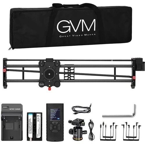 GVM GR-120QD 120cm/GR-80QD 80cm Motorized Camera Slider Track Slider Dolly Stabilizer for Camera Camcorder Smartphone