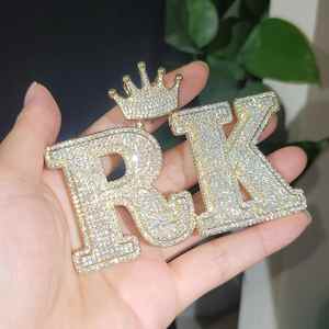 Pendentifs Breloques Papillons Multicolores en Moissanite Tailles Assorties, Plaqué Rhodium, Argent Sterling 925, Bijoux Hip Hop de Luxe - Product Image 3