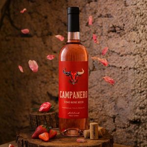 Campanero - Vino Rosado Seco Garnacha Tempranillo 11% ABV Vino Rosado Español 750ml - Product Image 2
