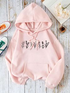 Pull à capuche tendance pour filles en spandex/coton imprimé pour l'hiver, style streetwear hip-hop, style urbain tendance, écologique - Product Image 3