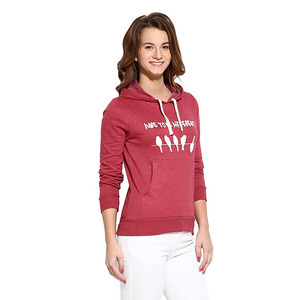 Sudadera con capucha de algodón para mujer, ropa deportiva cómoda y duradera, hecha en Color rojo, hecha en Pakistán, superventas - Product Image 1