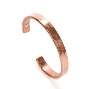 Bracelet magnétique en cuivre avec huit aimants Idéal pour la circulation sanguine Yoga et méditation Bijoux Recommandé par les médecins Véritable cuivre - Product Image 2