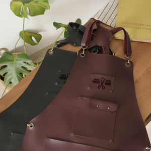 Delantal de Cuero Personalizado con Logotipo, Delantal de Barbero, Regalo Empresarial para Estilistas, Delantal con Bolsillo para Herramientas de Barbería - Product Image 2
