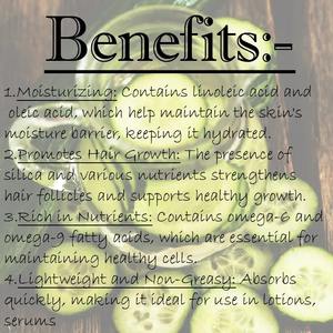 Alta calidad Cucumis Sativus grado cosmético prensado en frío aceite portador Spa bienestar aceite de pepino para pedidos a granel - Product Image 4