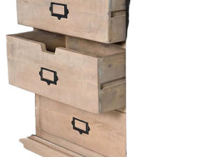 Vintage Style Mango Wood Buffet <b>Cabinet</b> with <b>Sliding</b> Metals <b>Doors</b> and 3 Drawers Dining Room Furniture Buffet Sideboard <b>Cabinet</b> - Product Image 4