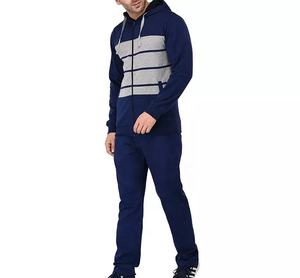 Ensemble de survêtement uni avec sweat à capuche pour homme, survêtement 2 pièces pour Jogging, nouvelle collection automne hiver - Product Image 3