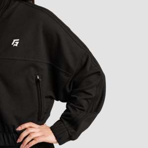 เสื้อแขนก่อนฤดูใบไม้ร่วงพร้อมคอตั้งกันลมมีสีดำ - Product Image 6