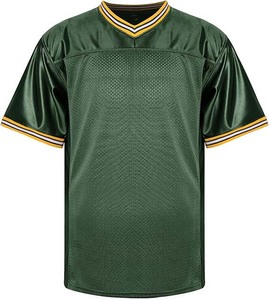 Maillot de football américain rétro imprimé à manches courtes respirant grande taille été séchage rapide UPF 50 anti-humidité uniforme - Product Image 2