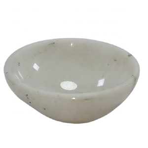 ชามคริสตัลหินหยกสีขาวทำจากหินธรรมชาติชามคริสตัลรักษาแบบเรกิสำหรับตกแต่งขายส่ง - Product Image 3