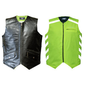 แจ็กเก็ตหนังสีดำ, เสื้อกั๊กโค้ทเสื้อกั๊กใส่ได้ในฤดูร้อนกันลม - Product Image 1