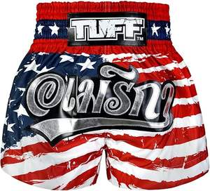 ชุดศิลปะการต่อสู้แบบผสมลายดิจิทัลป้องกันการหดตัวสำหรับผู้ใหญ่ผู้ชายแบบมืออาชีพกางเกงขาสั้นสำหรับต่อสู้โลโก้มวยไทยแบบระเหิด - Product Image 1