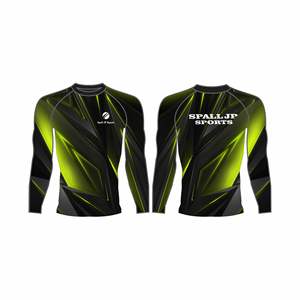 Vêtements de sport Rashguard en gros, à séchage rapide, pour le surf, la natation, manches courtes et longues, compression, fitness, gym, logo personnalisé - Product Image 2