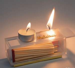 Customized Modern Acrylic <b>Matchbox</b> Display with Easy Assembly Corner Shelf for Countertop Storage - Product Image 2