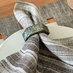 Anillo de Servilleta de Diseño Moderno y Ecológico, para Fiestas, Bodas, Mesa de Comedor, Artesanía, Accesorios de Mesa de Resina de Alta Calidad con Incrustaciones - Product Image 5