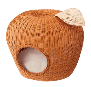 Ecológico ratán artesanía mascota gato perro cueva cama ratán mascotas suministros hechos en Vietnam con SISU - Product Image 1