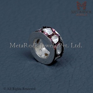 Rose Cut 5x12 MM Rueda Espaciador Rondelle Finding - Product Image 4
