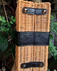 Bolso de Ratán Tejido a Mano de Bali, Bolso de Mimbre de Madera de Bali Hecho a Mano, Bolso Tote de Ratán y Cuero Personalizado - Product Image 3