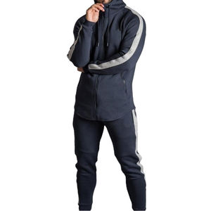 Chándal Deportivo Personalizado para Hombre, Corte Ajustado, Sudadera con Capucha Apilada, Estilo Urbano - Product Image 4
