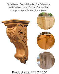 Design moderne Corbel en bois massif Facile à installer Support fonctionnel décoratif Étagère murale de cheminée de comptoir - Product Image 2