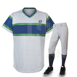 OEM personalizable de secado rápido transpirable estirable 100% poliéster conjuntos de entrenamiento de béisbol uniforme logotipo personalizado colores personalizados - Product Image 1