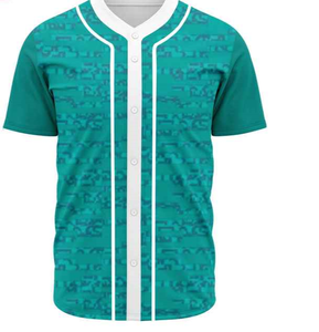 Personnalisé votre propre maillot de baseball de logo avec tissu 100% polyester respirant et extensible anti-UV à séchage rapide - Product Image 5