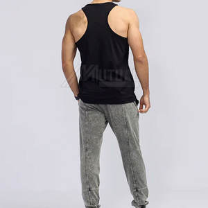 เสื้อกล้ามผ้าฝ้าย100% สำหรับผู้ชายเสื้อลำลองผ้าคอตตอนดีไซน์ถักสำหรับฤดูร้อน - Product Image 4