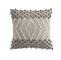 Funda de Cojín de Macramé de Lujo Estilo Bohemio Moderno, con Borlas y Pompones, Cierre de Cremallera, 100% Algodón Antibacteriano, Decoración Personalizada para Hotel y Hogar