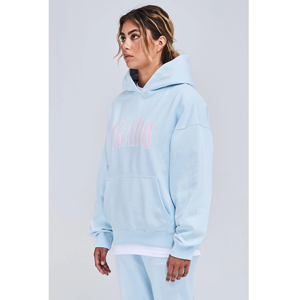 Vente en gros de vêtements de rue, sweats à capuche uniques 100% coton lourd femmes sweat à capuche imprimé sans ficelle - Product Image 4