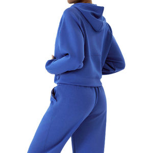 Venta caliente Mujeres Sudadera con capucha Trajes de entrenamiento Manga larga Zip up Crop Top Sudadera con capucha Mujeres Sudadera con capucha personalizada con Nurak en 2025 - Product Image 3