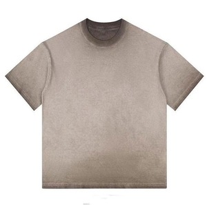 T-shirt couleur délavée à l'acide T-shirt délavé à l'acide surdimensionné pour hommes T-shirt délavé pour hommes - Product Image 4