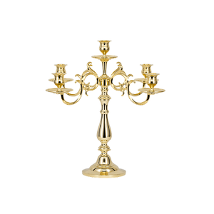 Candelabro de Aluminio de Calidad Exclusiva, Color Dorado, Tamaño y Forma Personalizados, Portavelas para Mayor Venta - Product Image 5