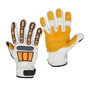 Guantes Mecánicos de Piel de Cabra de Alta Calidad, Resistentes a la Abrasión, de Uso Industrial, Resistentes a Impactos, Duraderos - Product Image 1