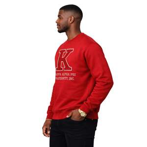 Sudadera de Felpa Premium con Bordado de Letras Griegas de la Fraternidad Big K Kappa Alpha Psi, Talla Real, Prenda Clásica - Product Image 3