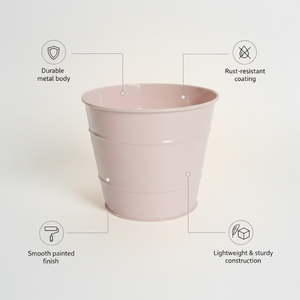 กระถางปลูกต้นไม้ลายริบบิ้นทันสมัย ลวดลายโลหะชุบสังกะสี |   กระถางดอกไม้สำหรับตกแต่งภายในและภายนอกอาคาร ดีไซน์แนวตั้ง ตกแต่งบ้าน - Product Image 5